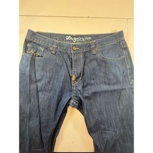 LRG Jeans Mens 40 Dark‎ Wash Baggy Straight Leg Y2K Skate Streetwear Denim